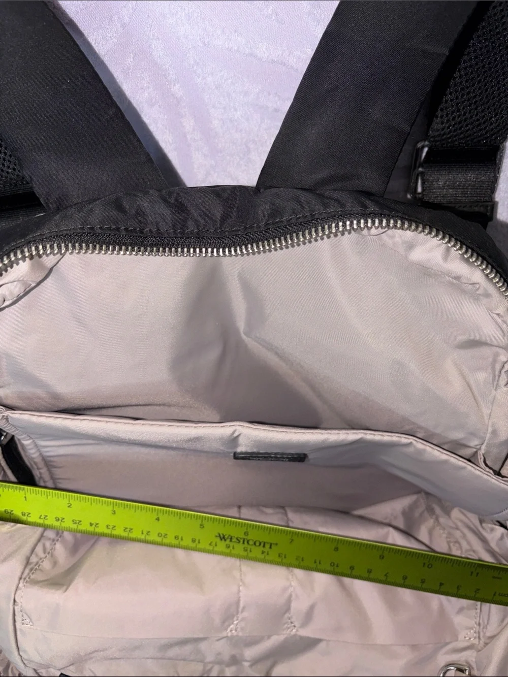 Tumi Black Nylon Laptop Backpack with Silver Hardware